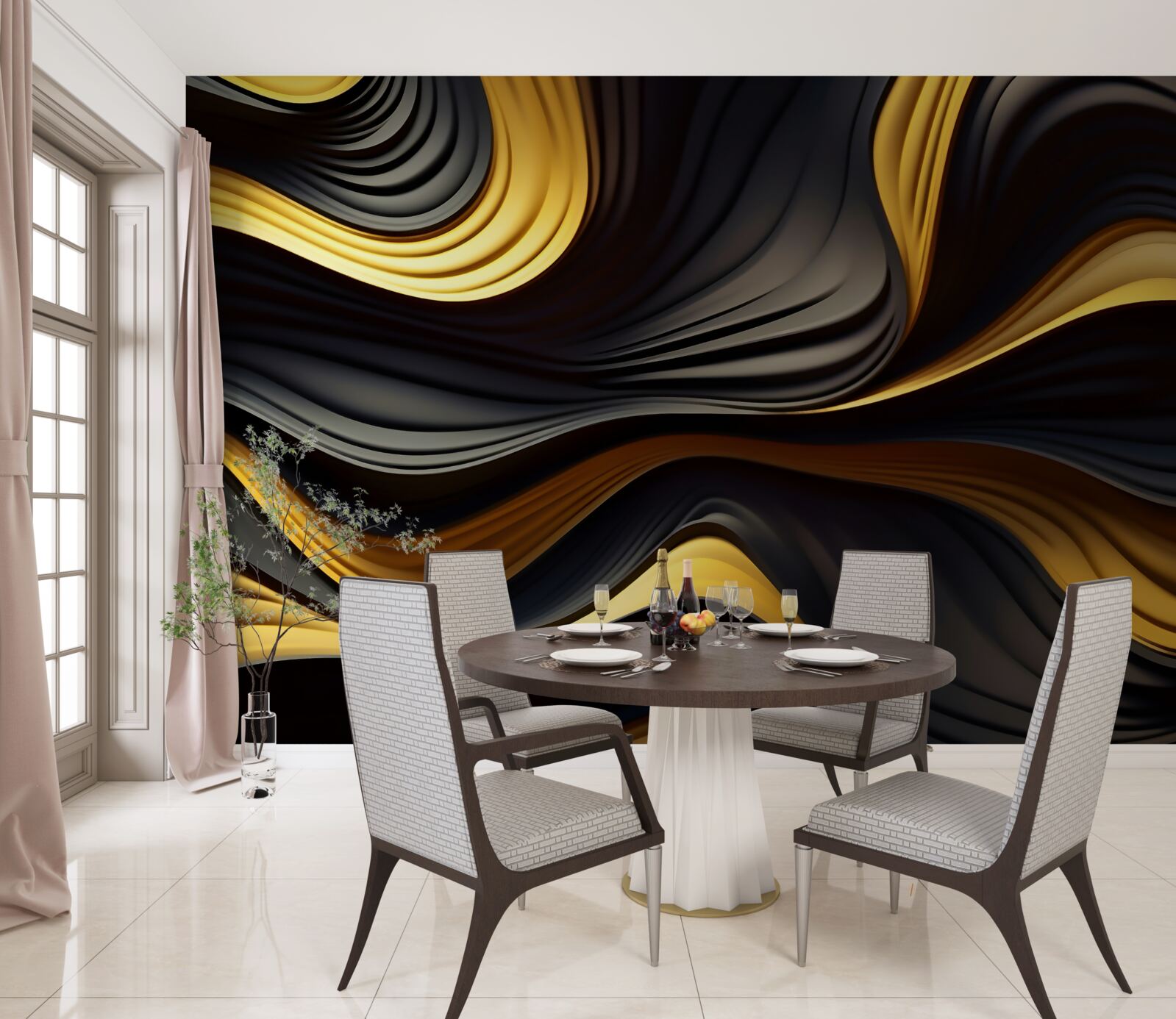 Papier peint les cuisinières dans le désert sont abstraites