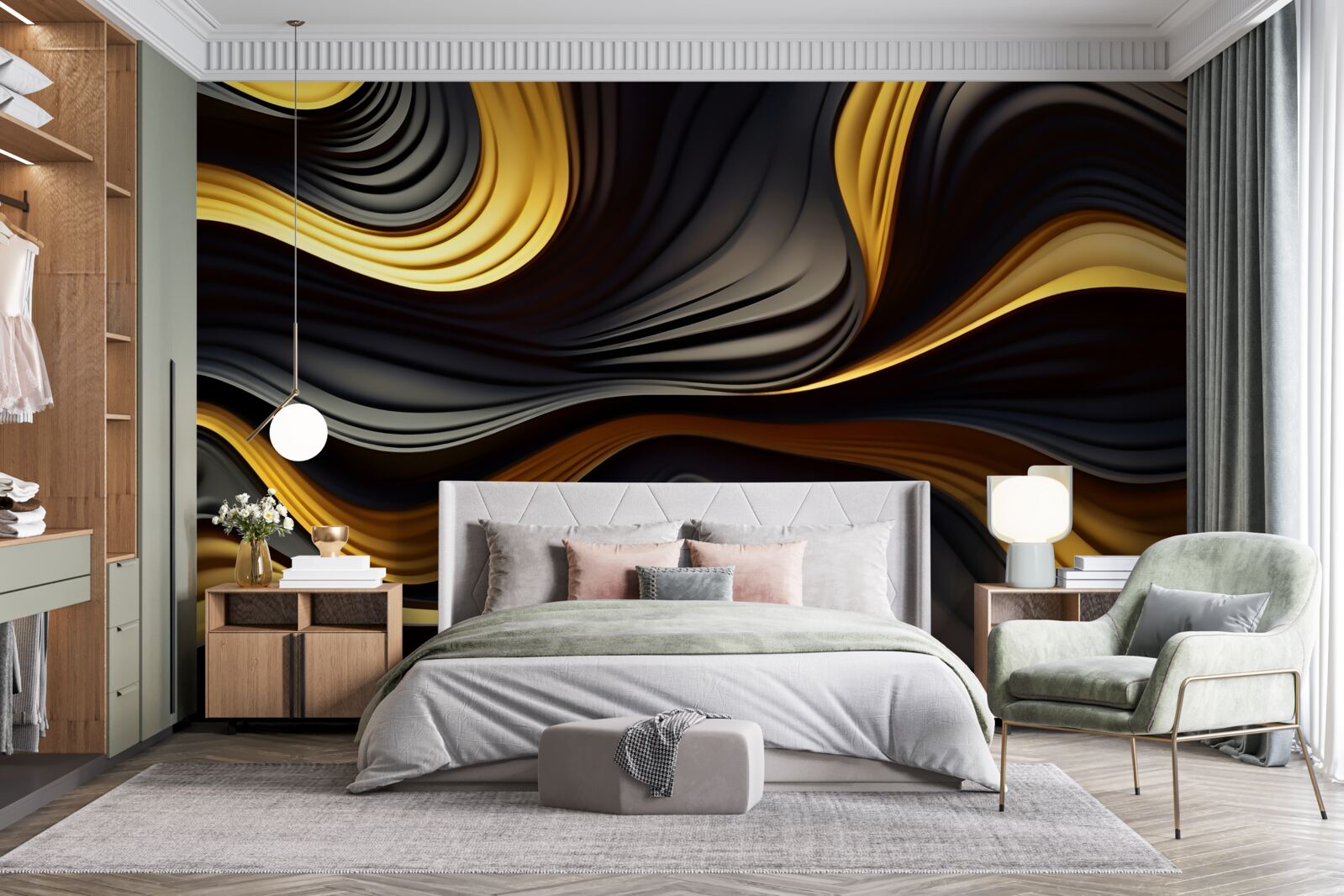 Papier peint les cuisinières dans le désert sont abstraites