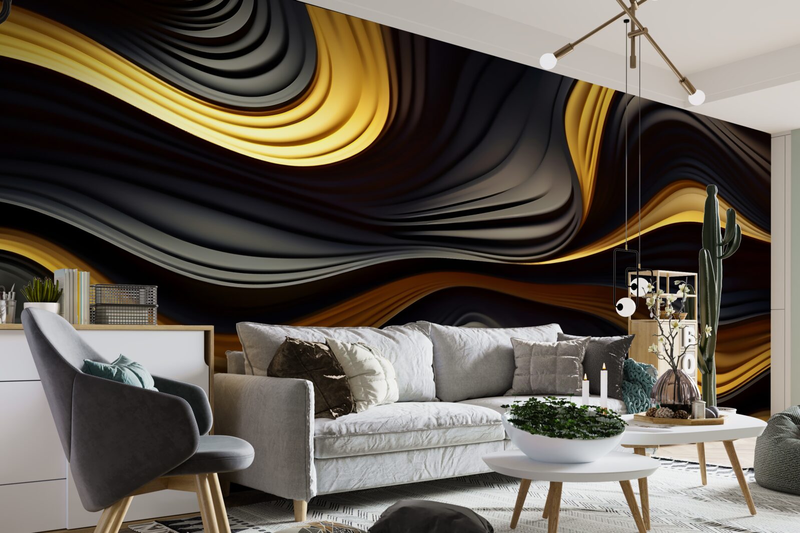 Papier peint les cuisinières dans le désert sont abstraites