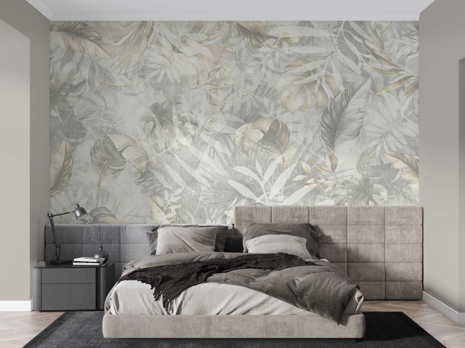 Papier peint abondance de plantes dans la jungle