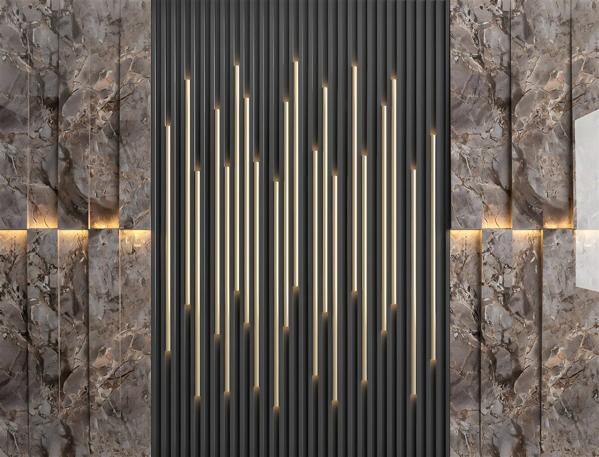 Papier peint transmission du son surround décoratif