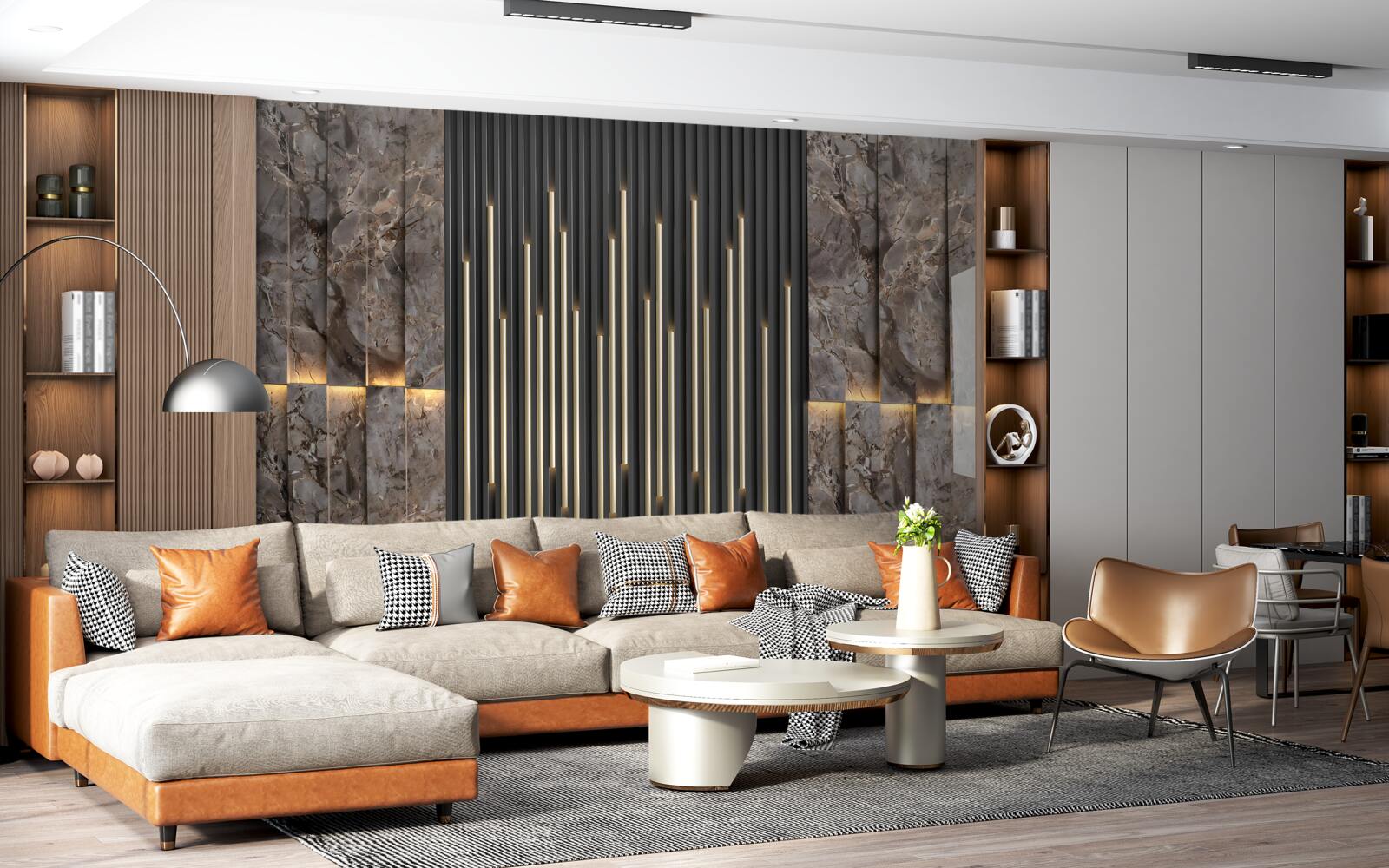 Papier peint transmission du son surround décoratif