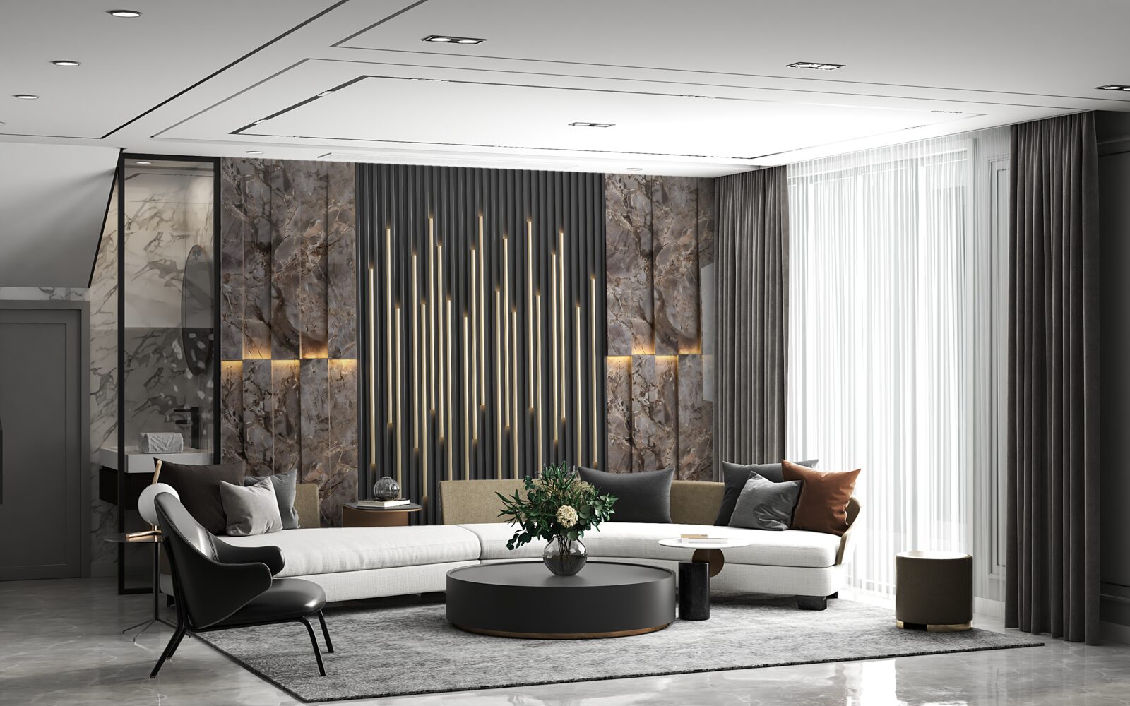 Papier peint transmission du son surround décoratif