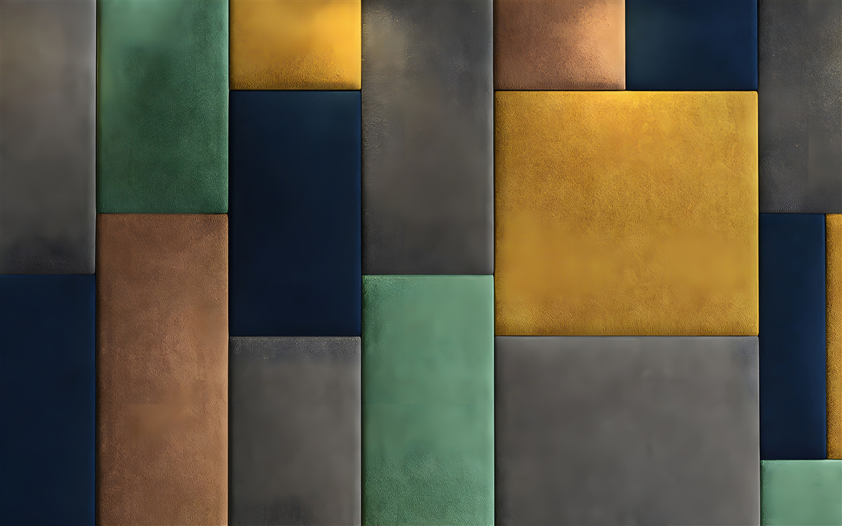 Papier peint triangles multicolores disposés verticalement