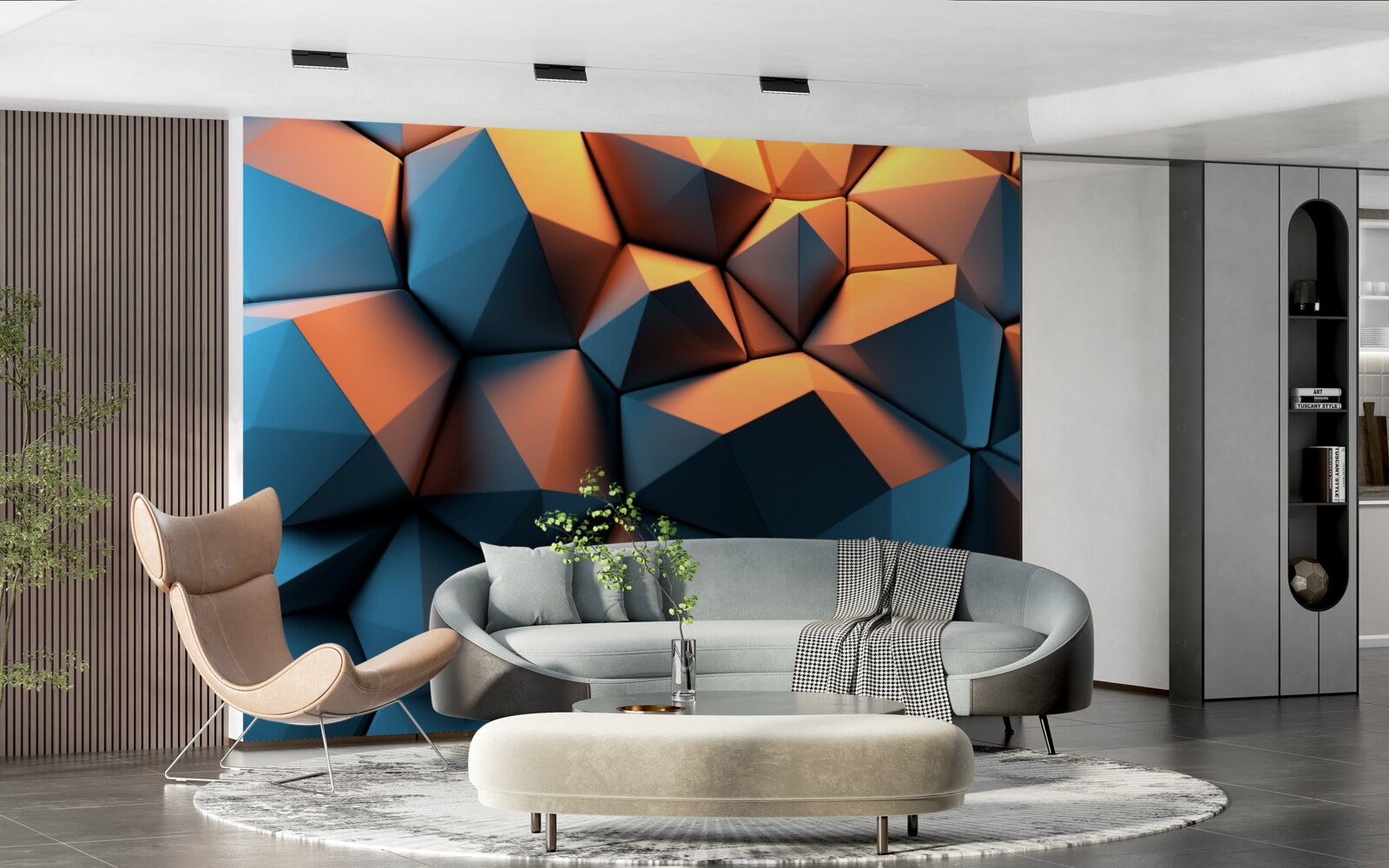 Papier peint Formes géométriques en 3D