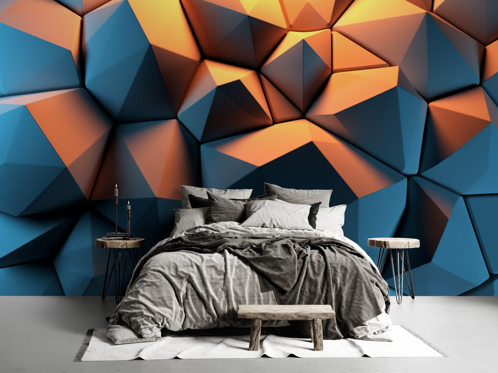 Papier peint Formes géométriques en 3D