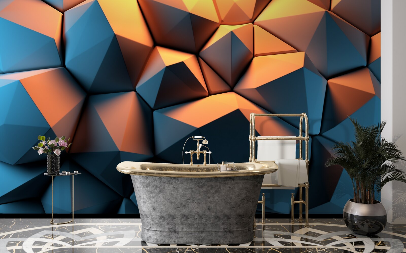 Papier peint Formes géométriques en 3D