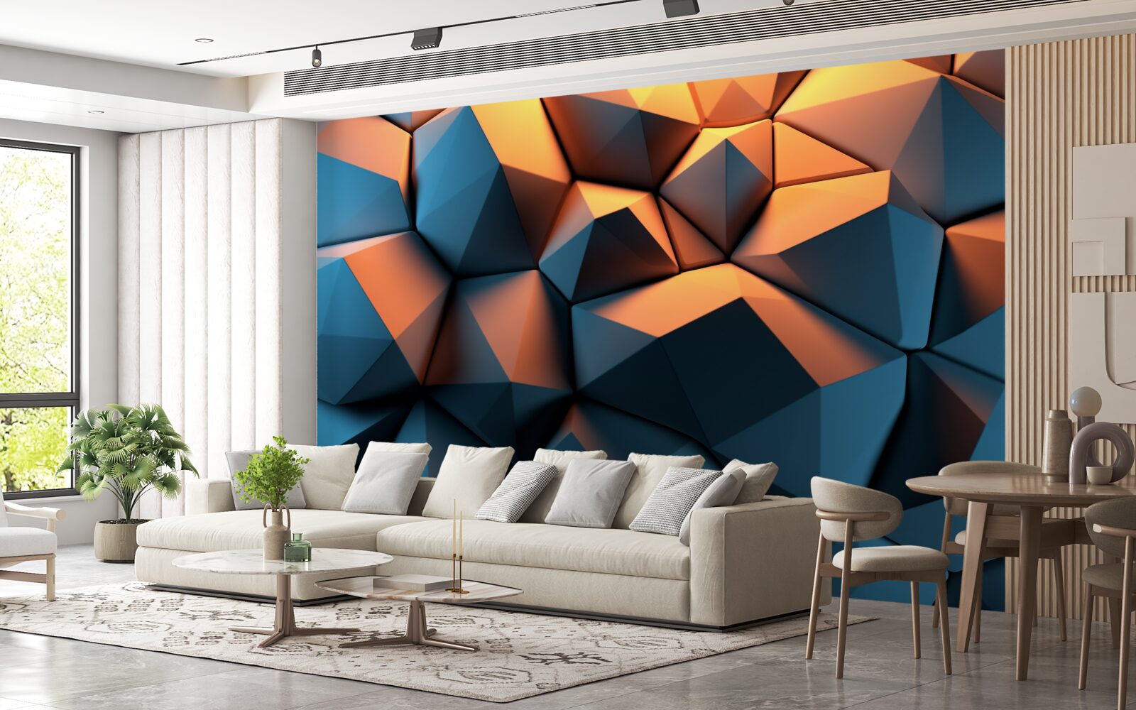 Papier peint Formes géométriques en 3D