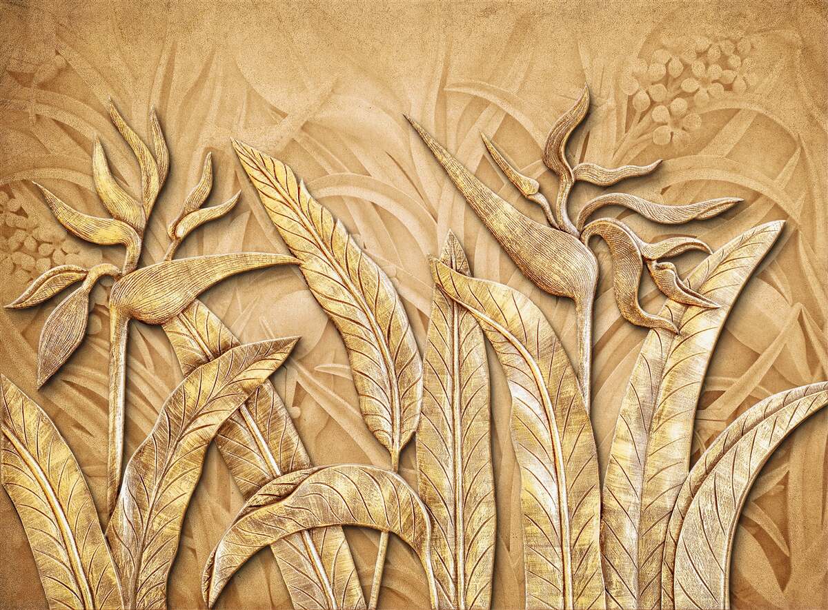 Papier peint motifs de texture sur des feuilles d'arbre