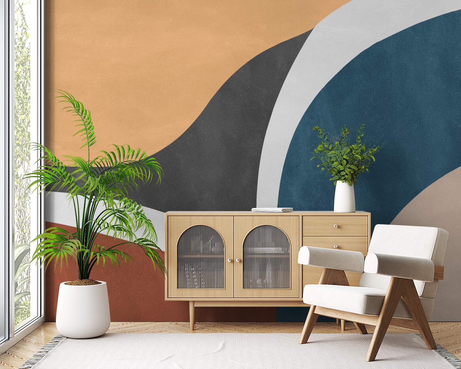 Papier peint Décorations abstraites lisses