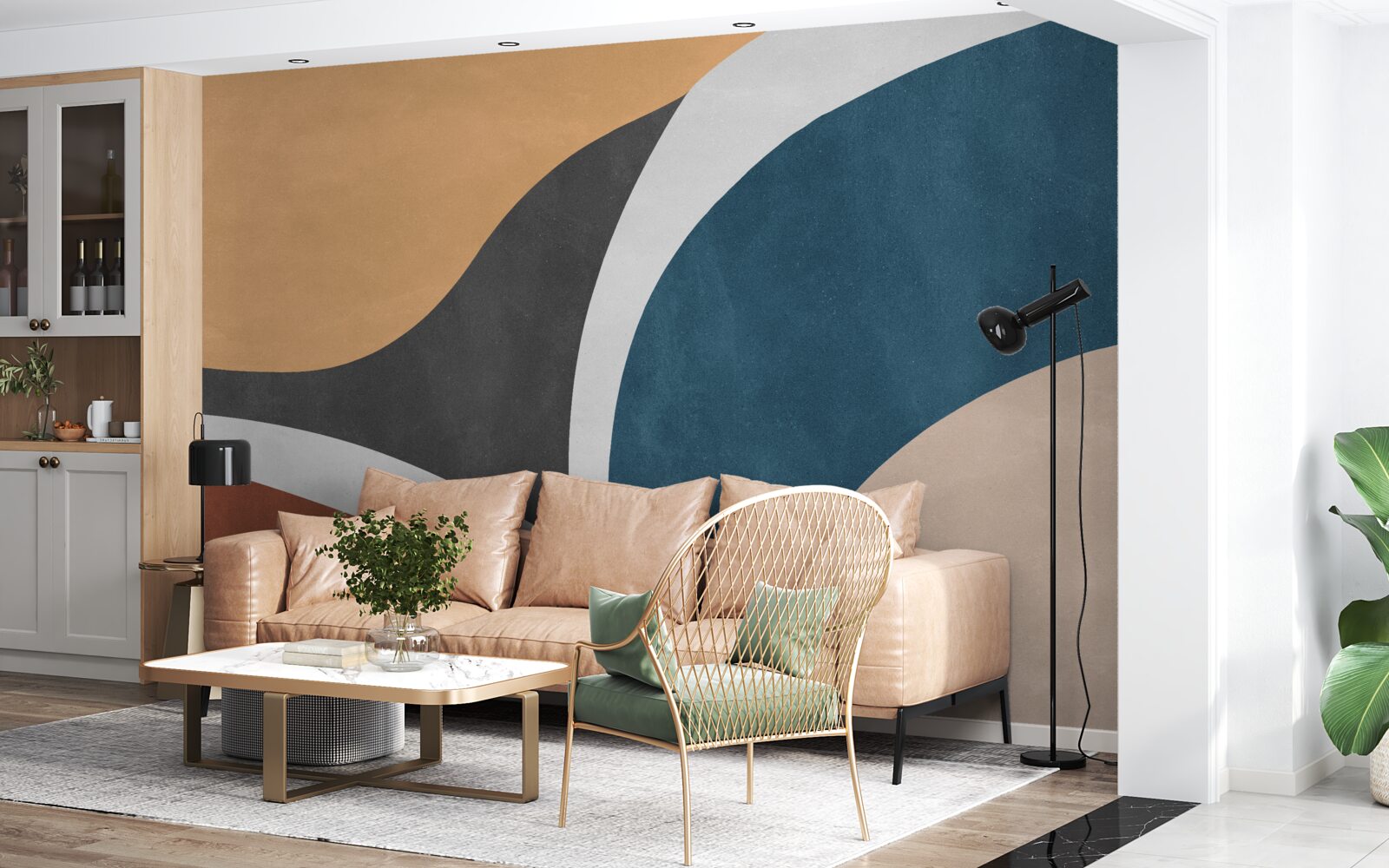 Papier peint Décorations abstraites lisses