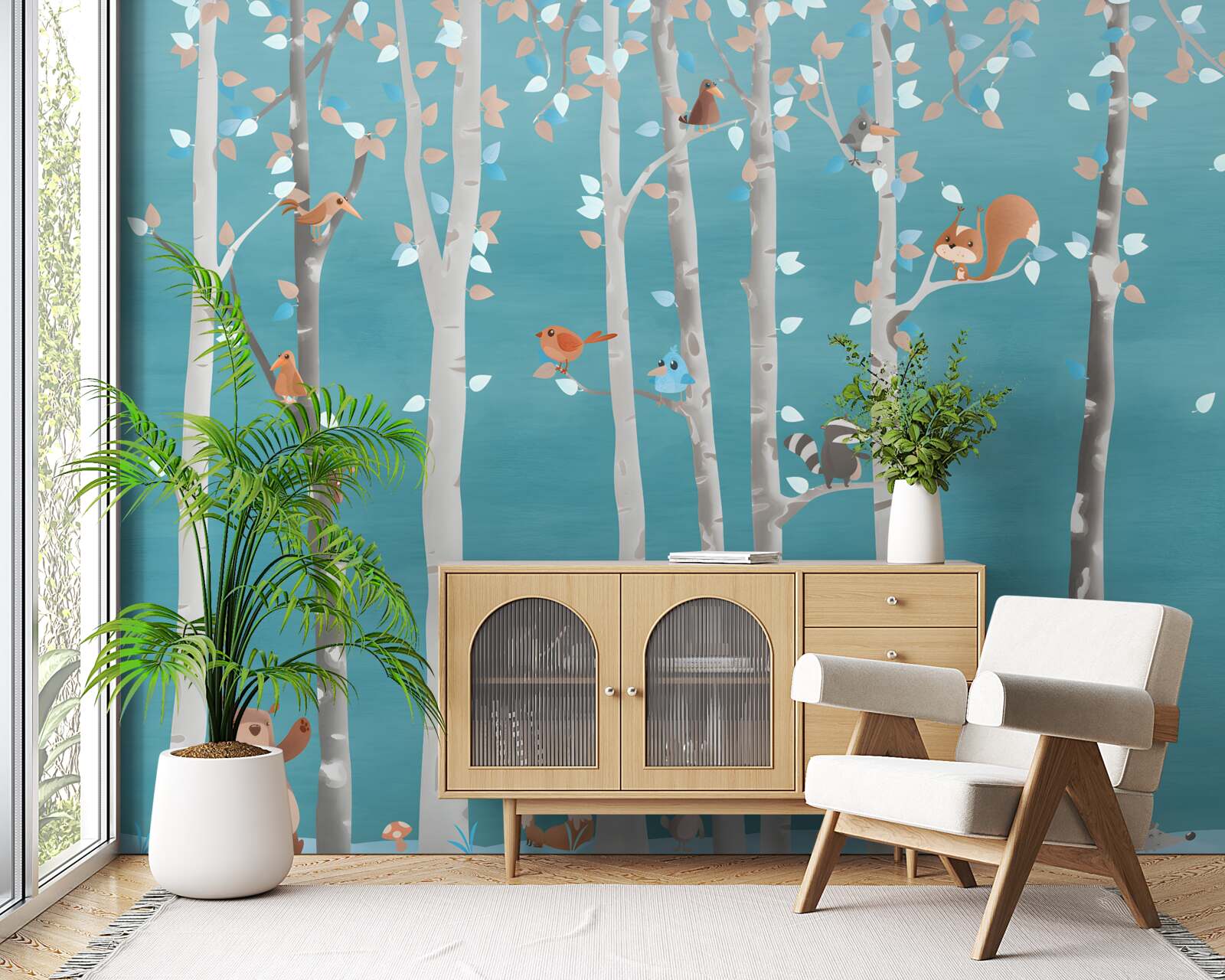 Papier peint les animaux et les habitants de la forêt