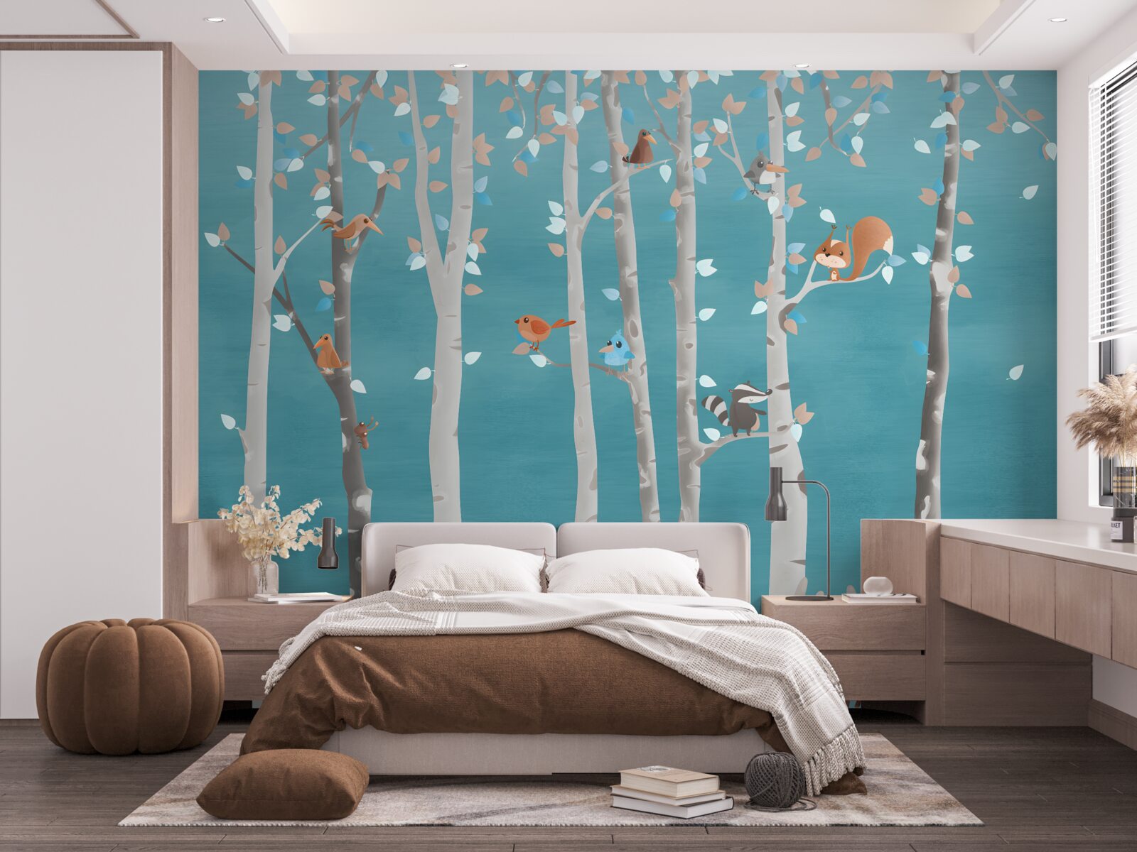 Papier peint les animaux et les habitants de la forêt