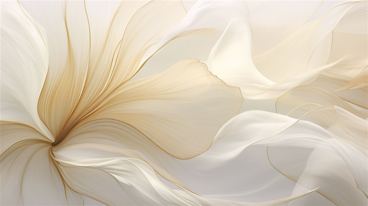 Papier peint marbre clair, décoré de motifs élégants