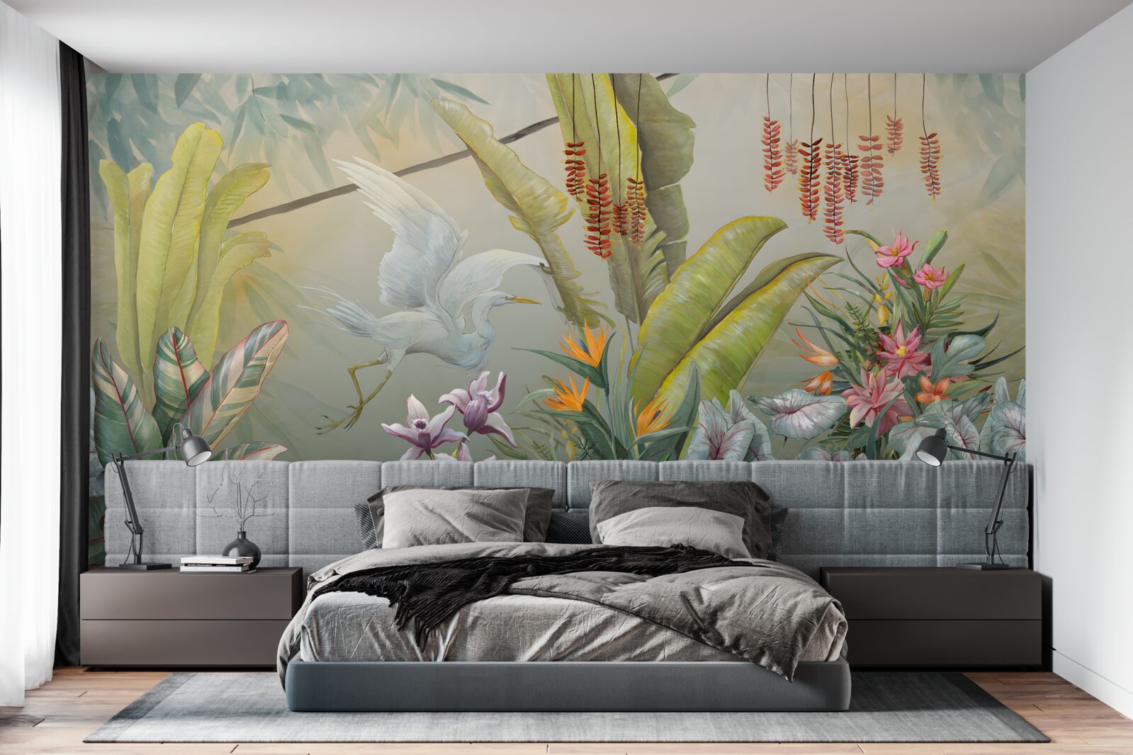 Papier peint une riche végétation tropicale