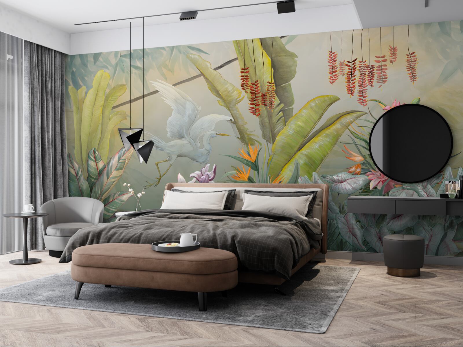 Papier peint une riche végétation tropicale