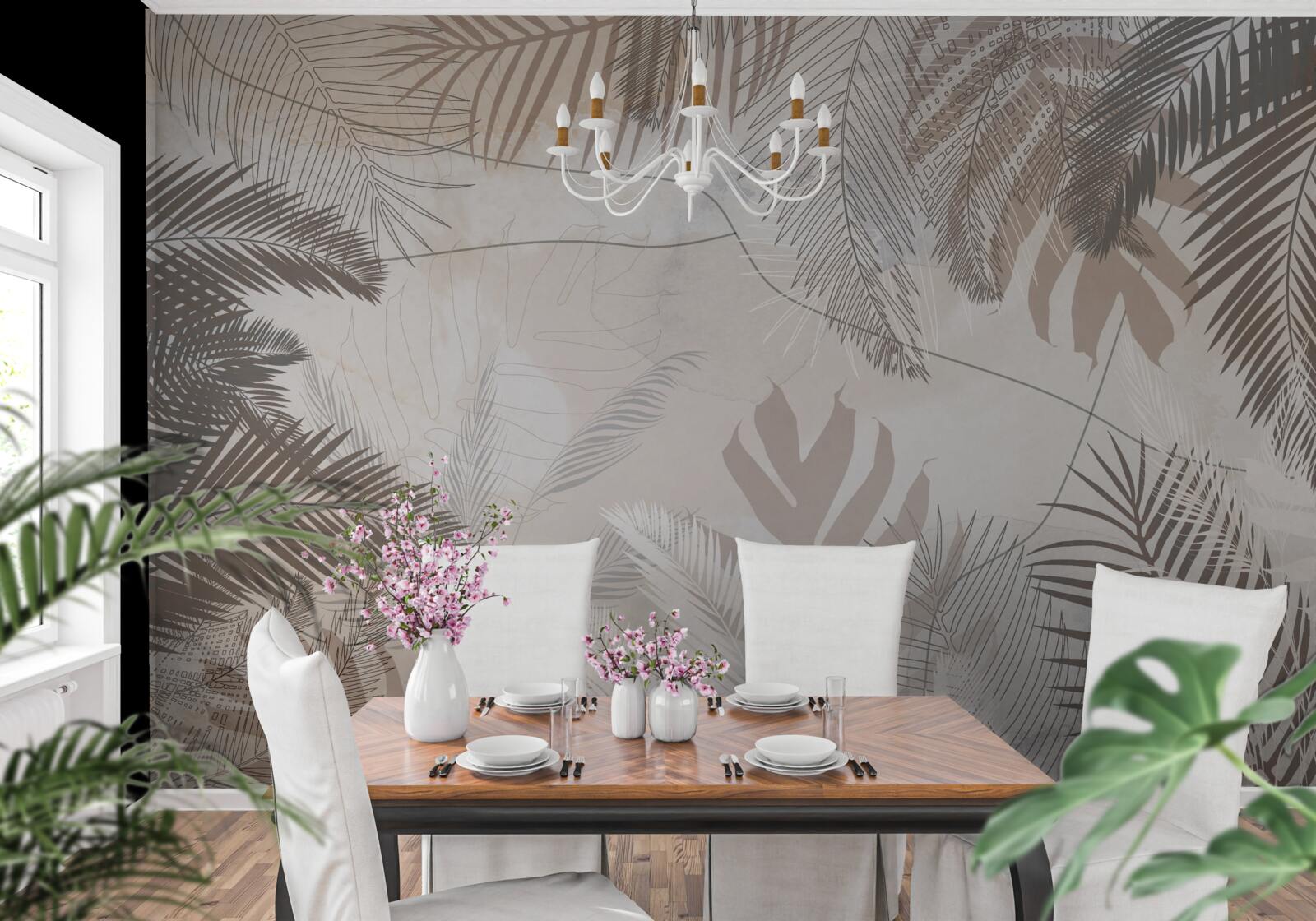 Papier peint la variété des couleurs des feuilles d'automne