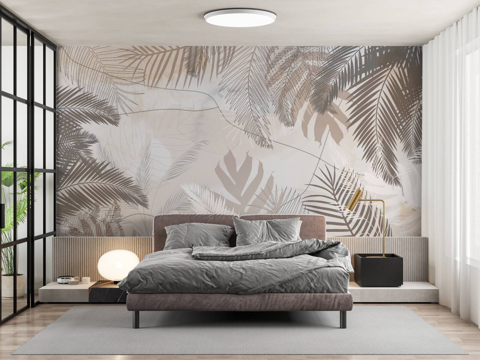 Papier peint la variété des couleurs des feuilles d'automne