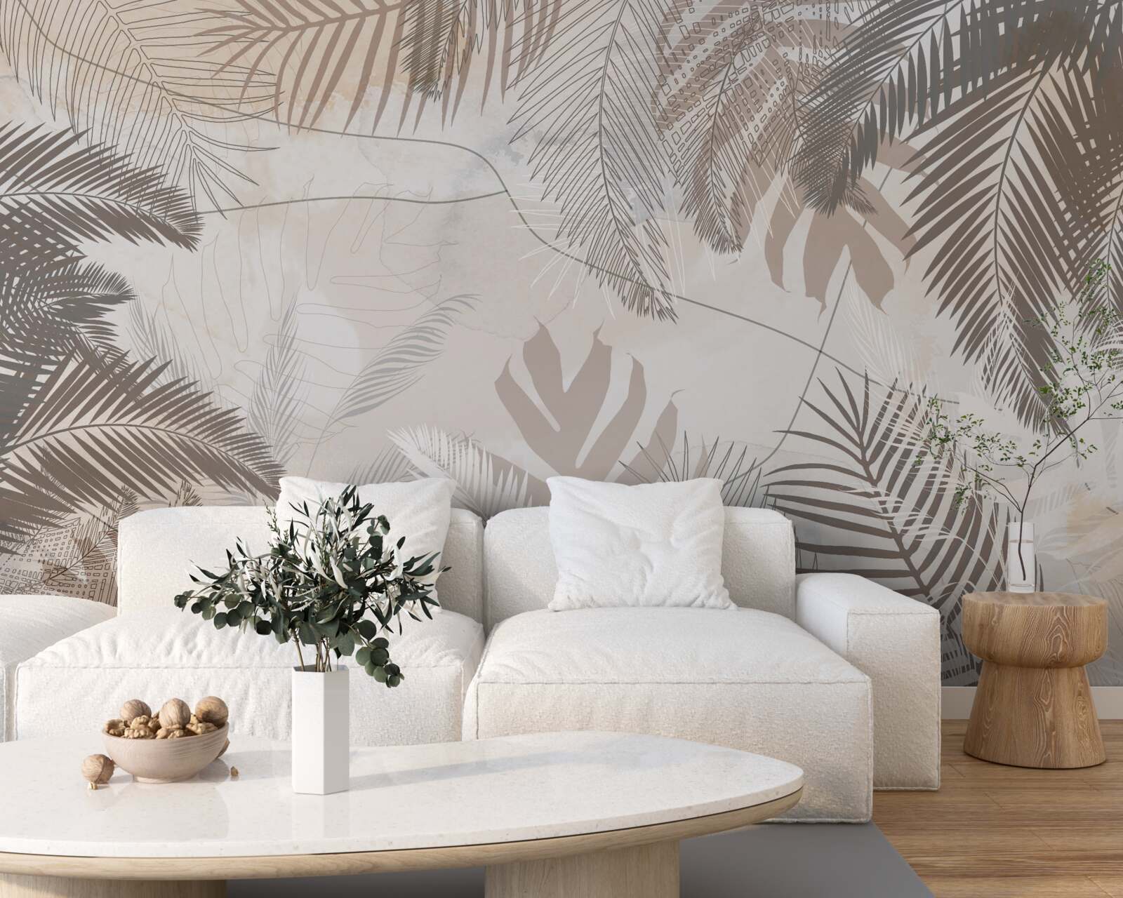 Papier peint la variété des couleurs des feuilles d'automne