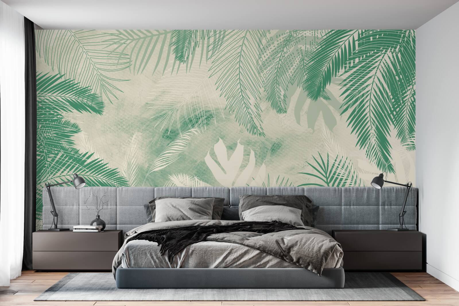 Papier peint les feuilles de la fougère restent vertes toute l'année