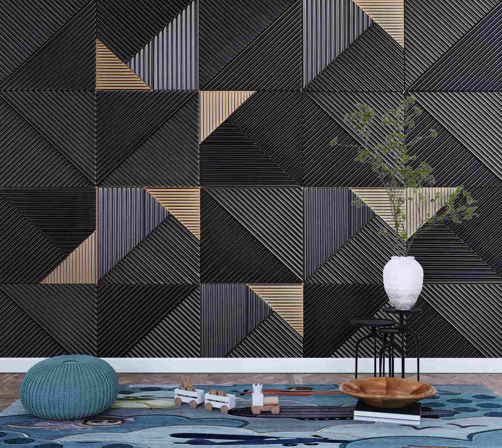 Papier peint abstractions géométriques lisses