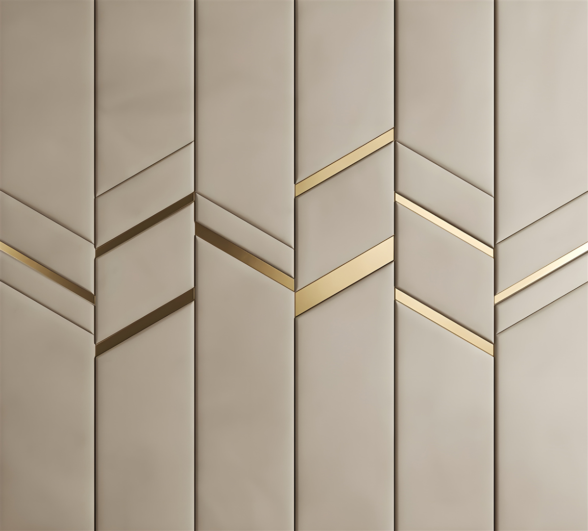 Papier peint division d'or sur bois clair