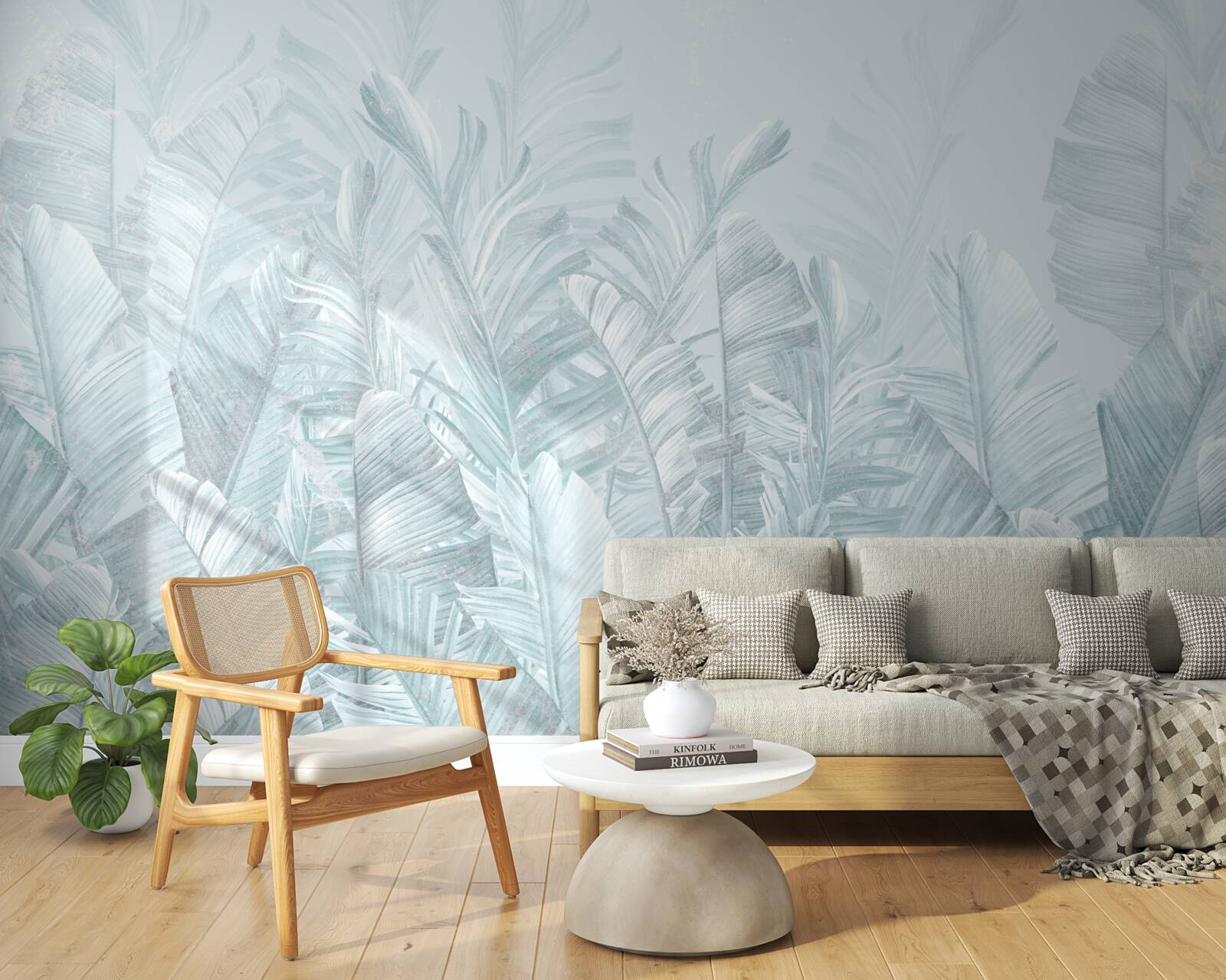 Papier peint les fortes pluies irriguent les plantes