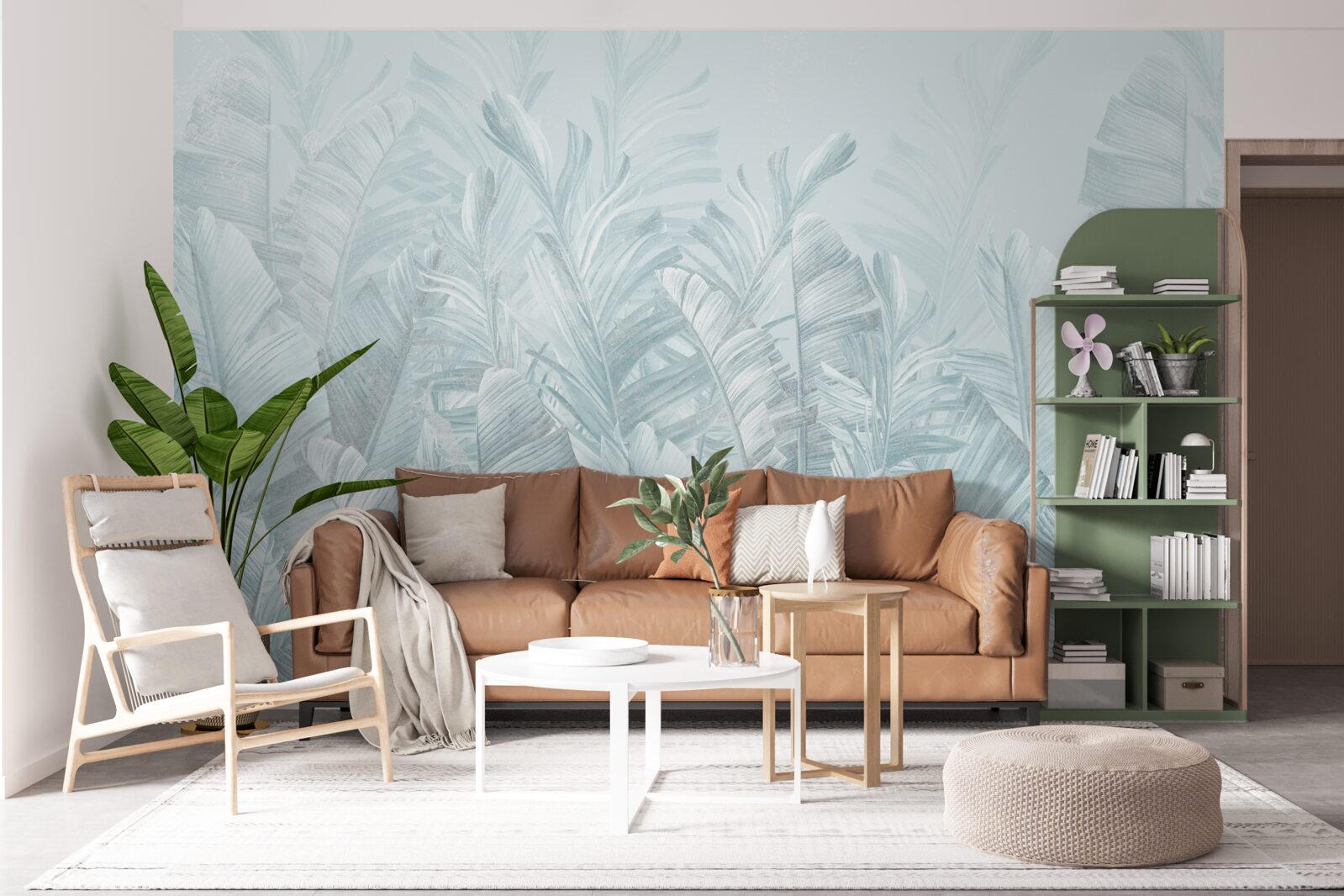 Papier peint les fortes pluies irriguent les plantes