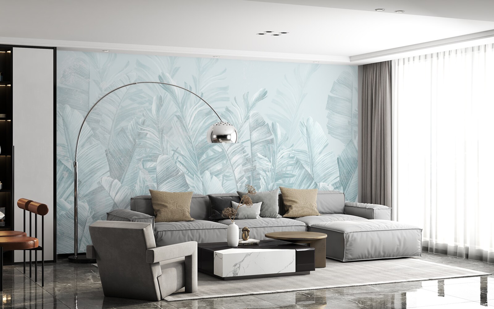 Papier peint les fortes pluies irriguent les plantes