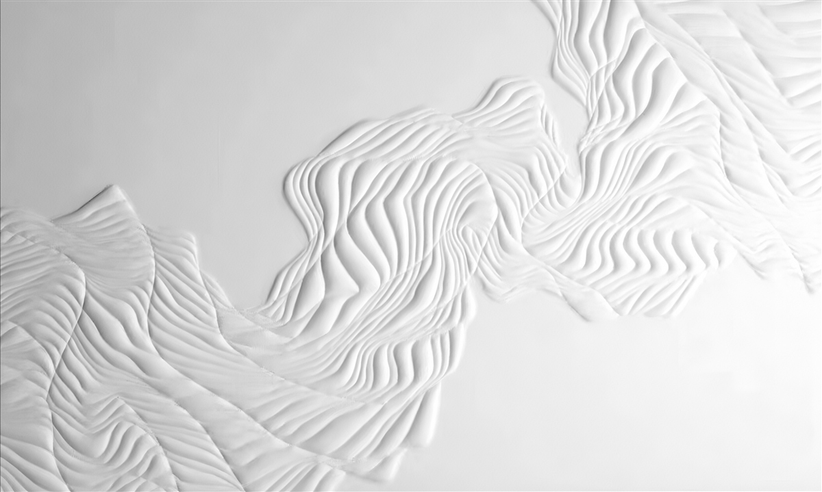 Papier peint lignes abstraites sur tissus légers