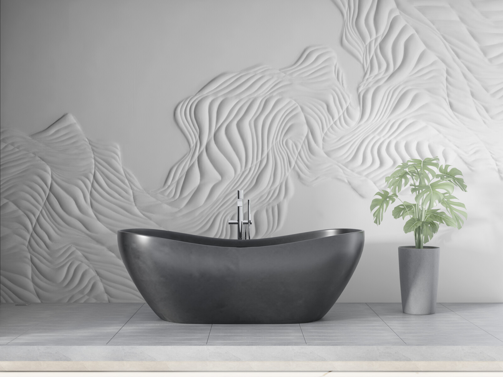 Papier peint lignes abstraites sur tissus légers