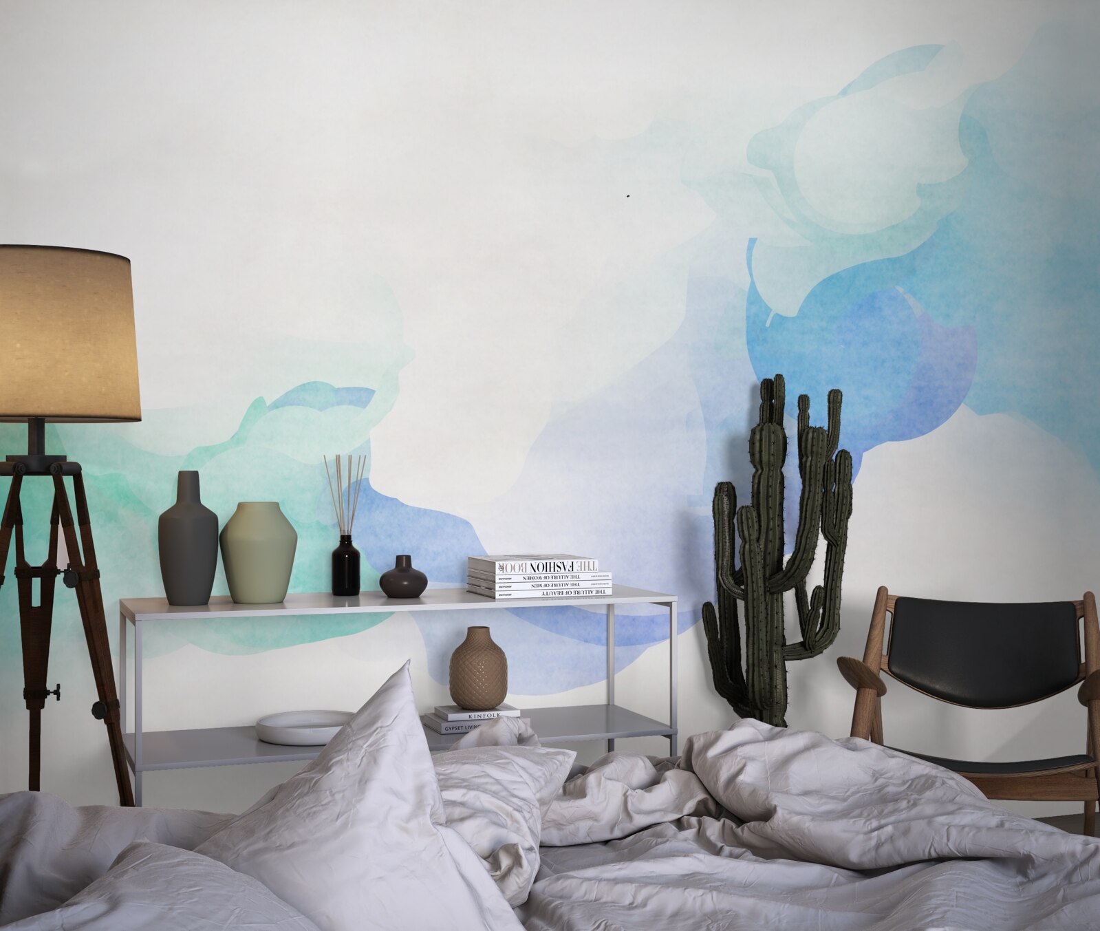 Papier peint combinaison de deux couleurs