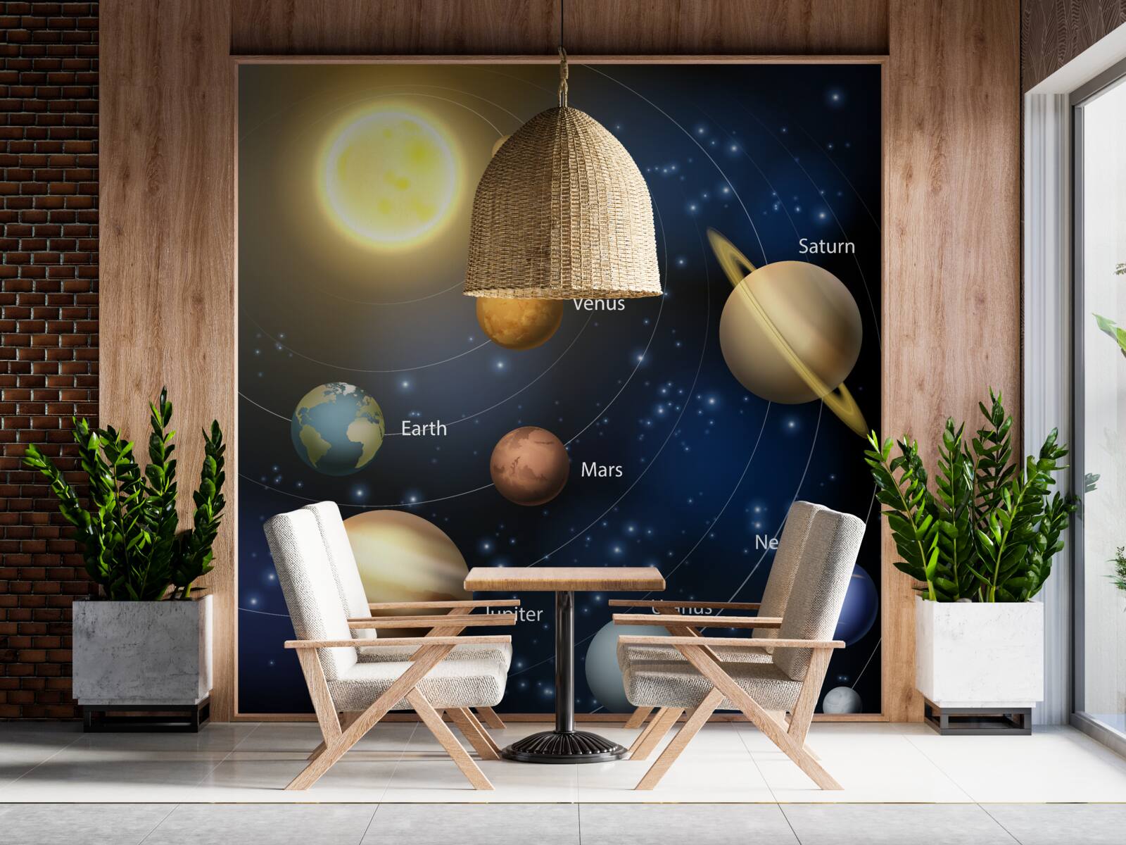 Papier peint l'univers, les corps célestes et les étoiles
