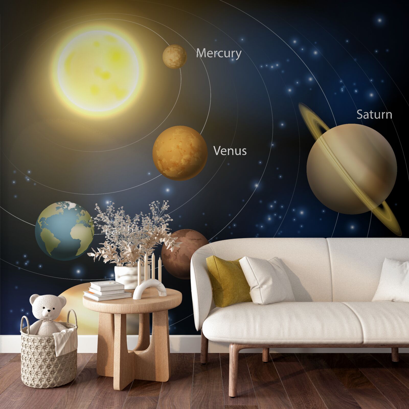 Papier peint l'univers, les corps célestes et les étoiles