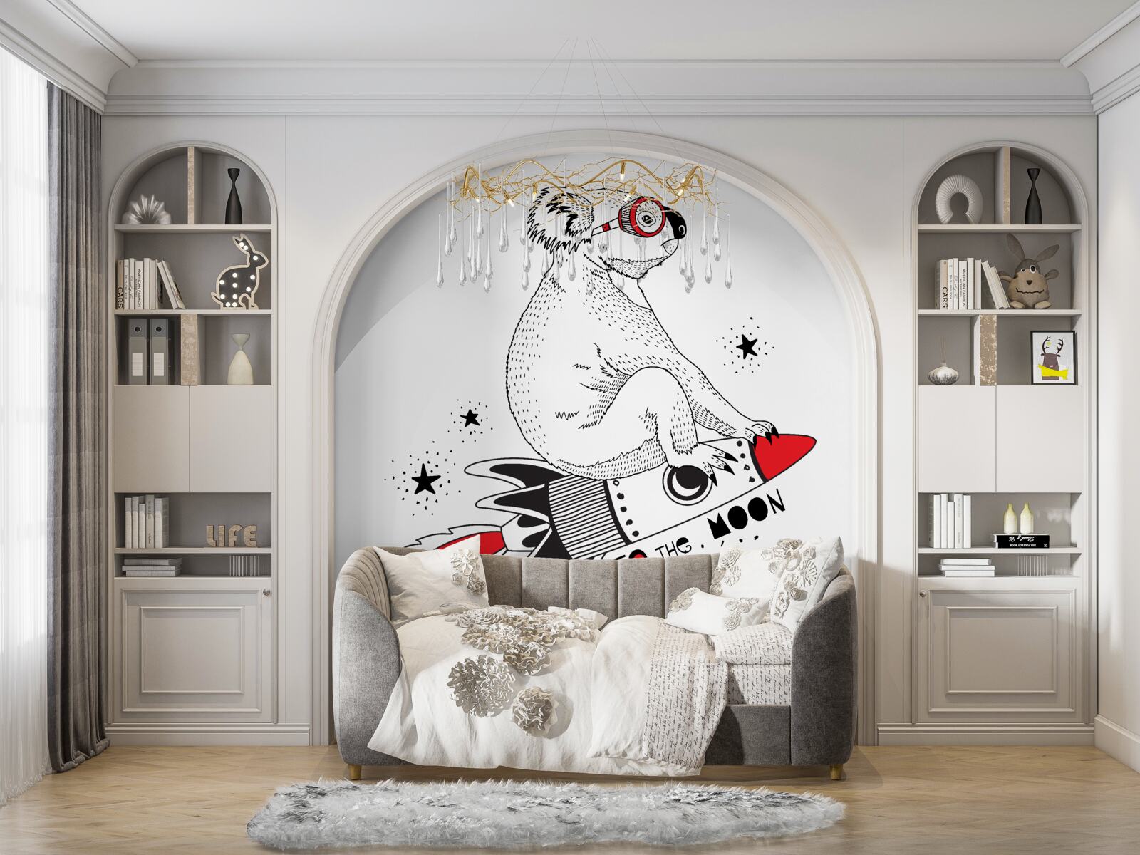 Papier peint rakieta koala