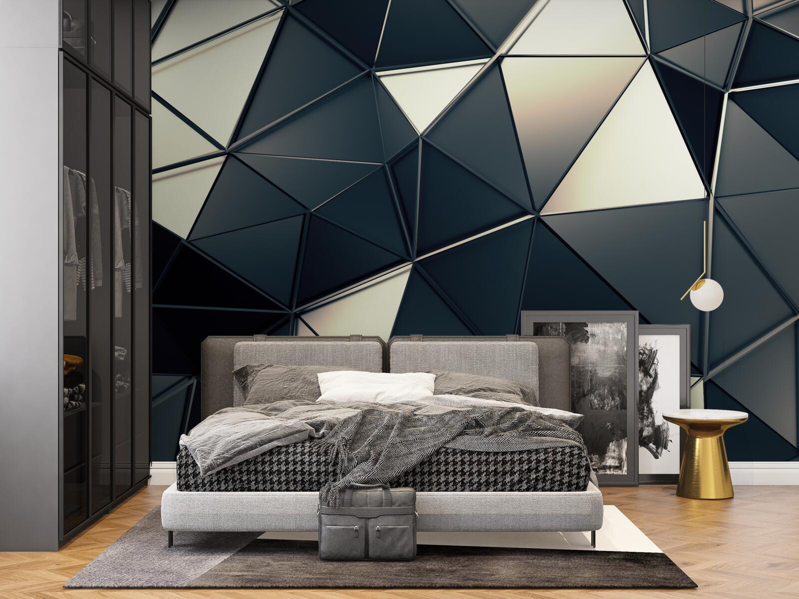 Papier peint l'éclat des triangles abstraits