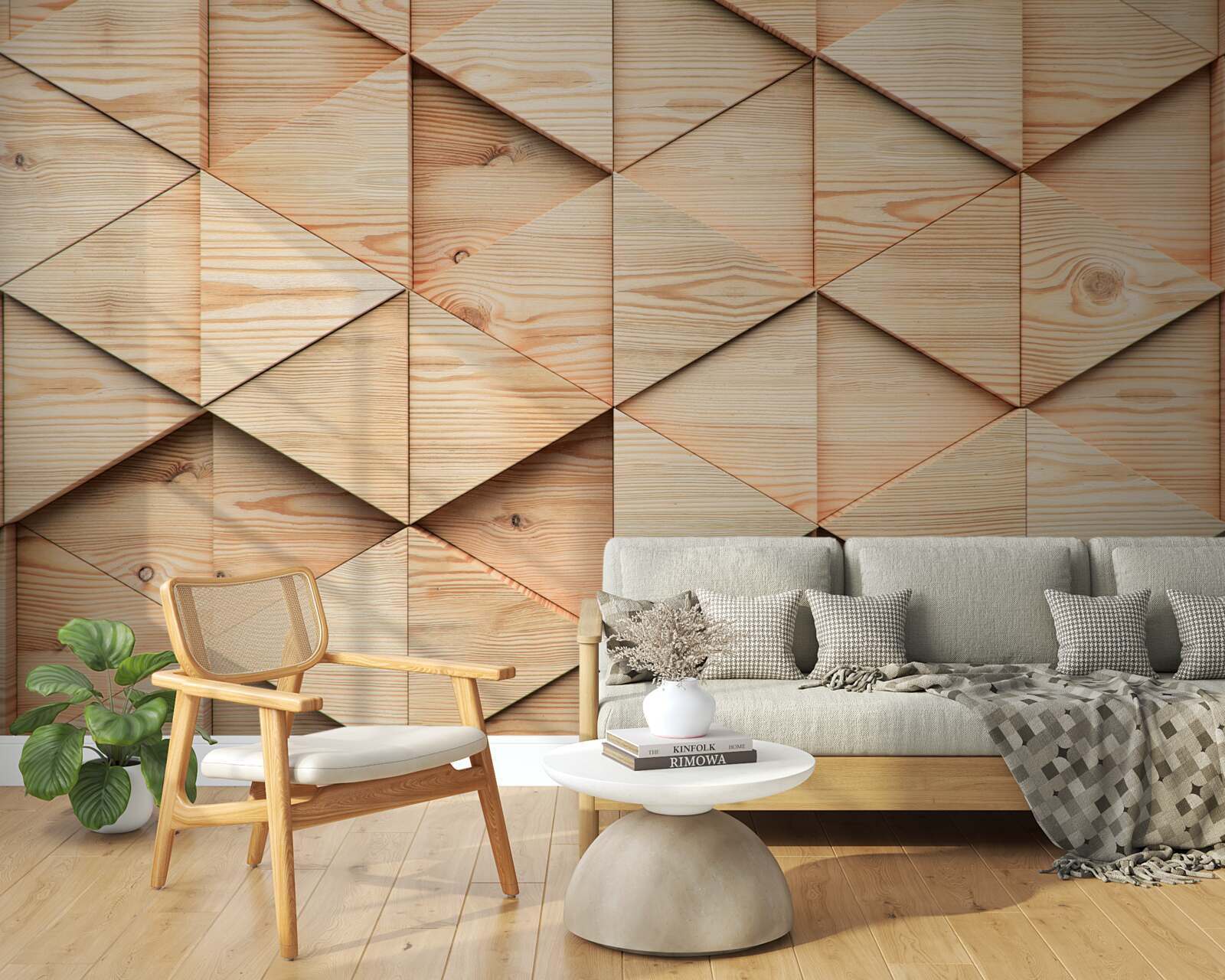 Papier peint grande planche de parquet