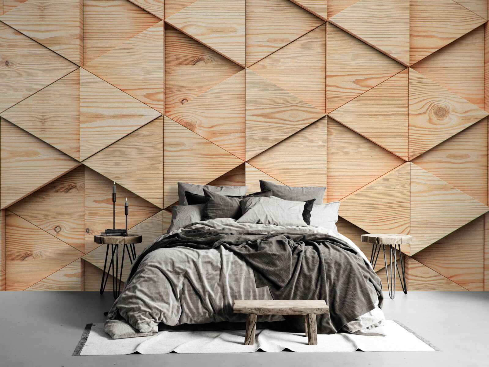 Papier peint grande planche de parquet