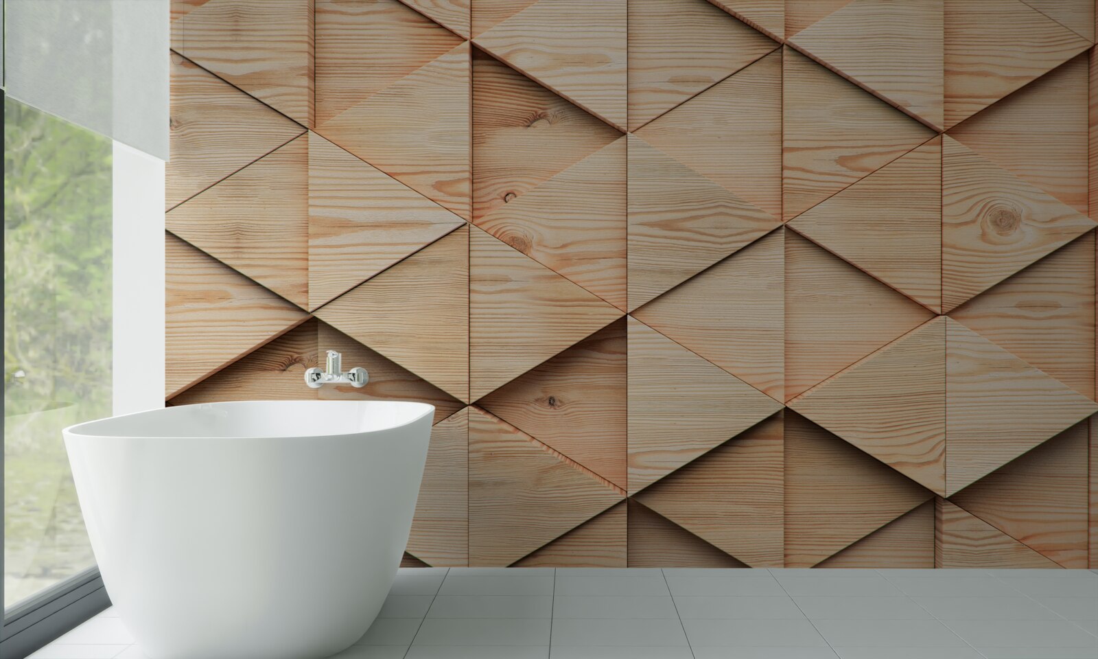 Papier peint grande planche de parquet