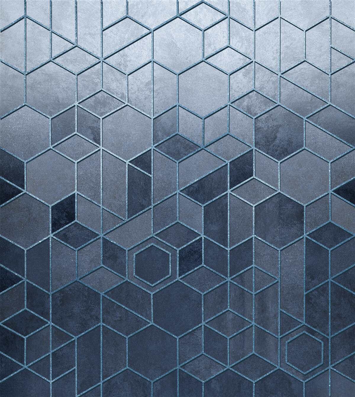 Papier peint géométrie du marbre gris exquis