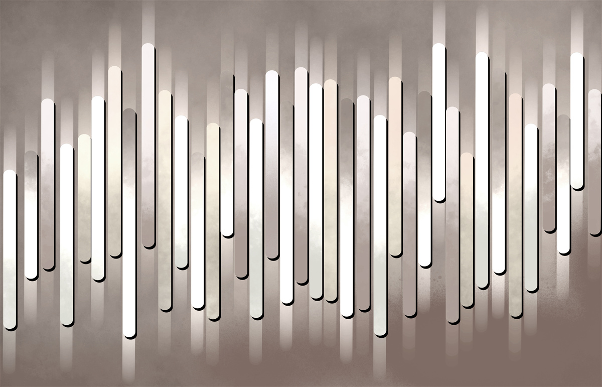 Papier peint abstraction des fréquences sonores