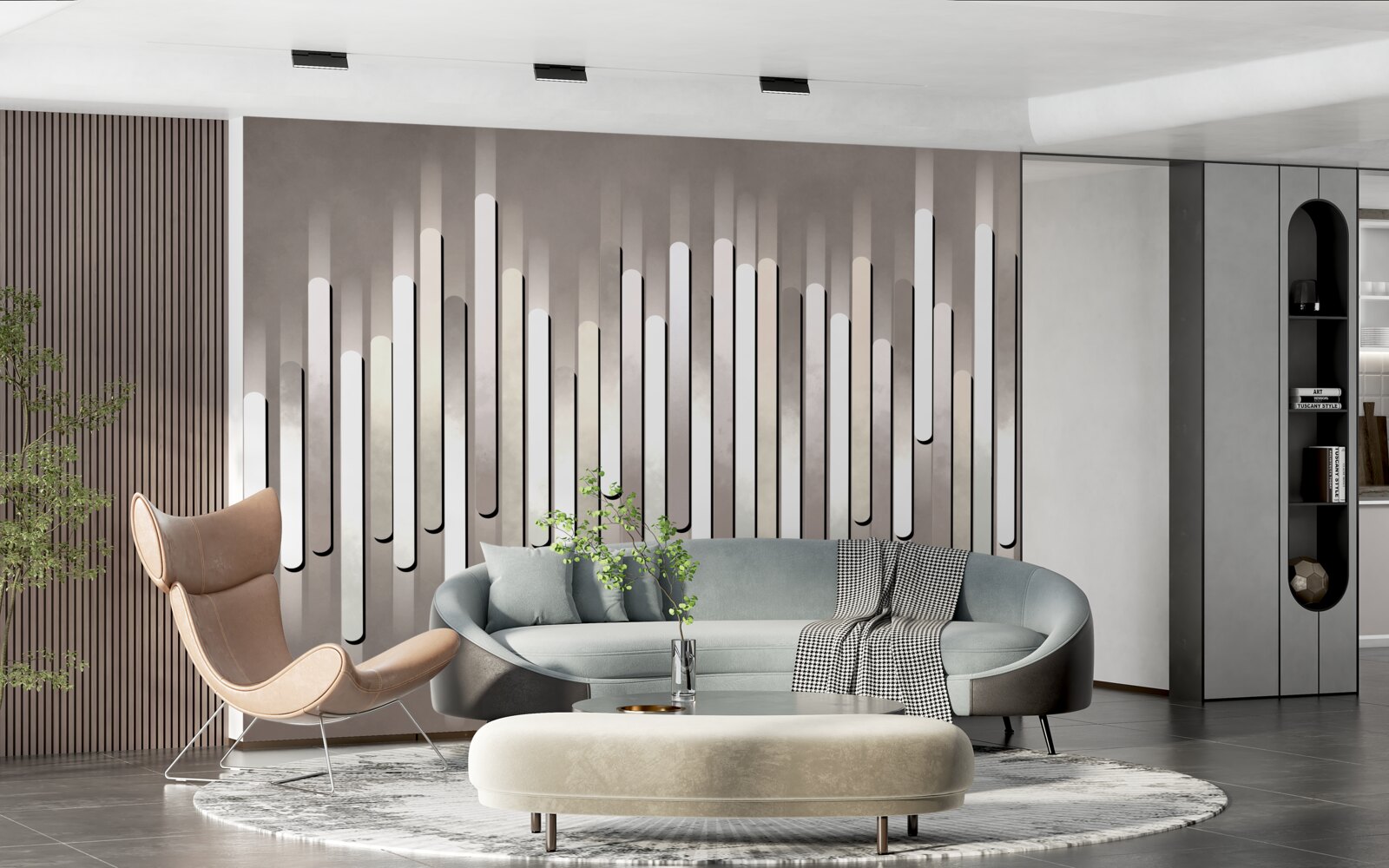 Papier peint abstraction des fréquences sonores