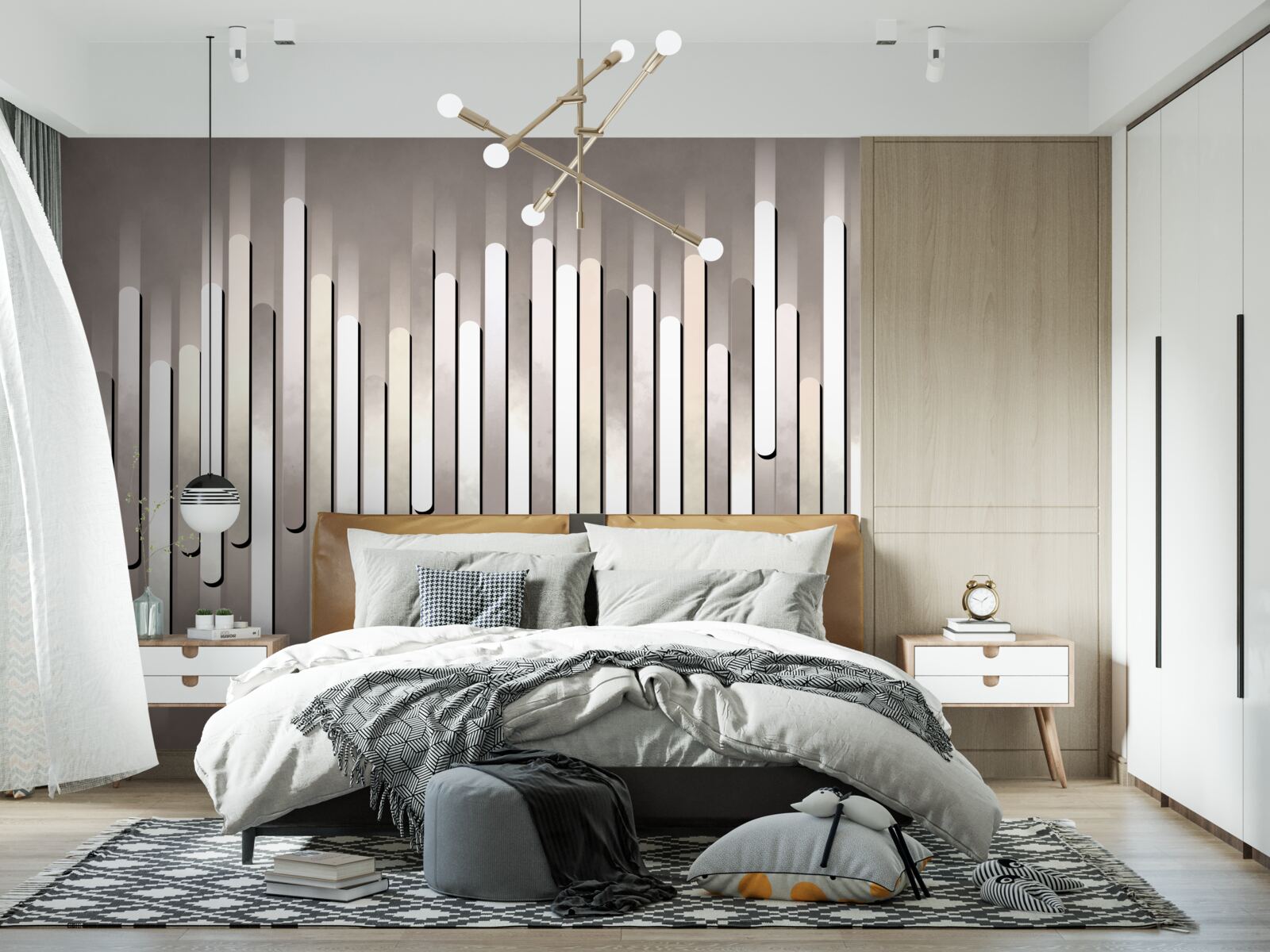 Papier peint abstraction des fréquences sonores