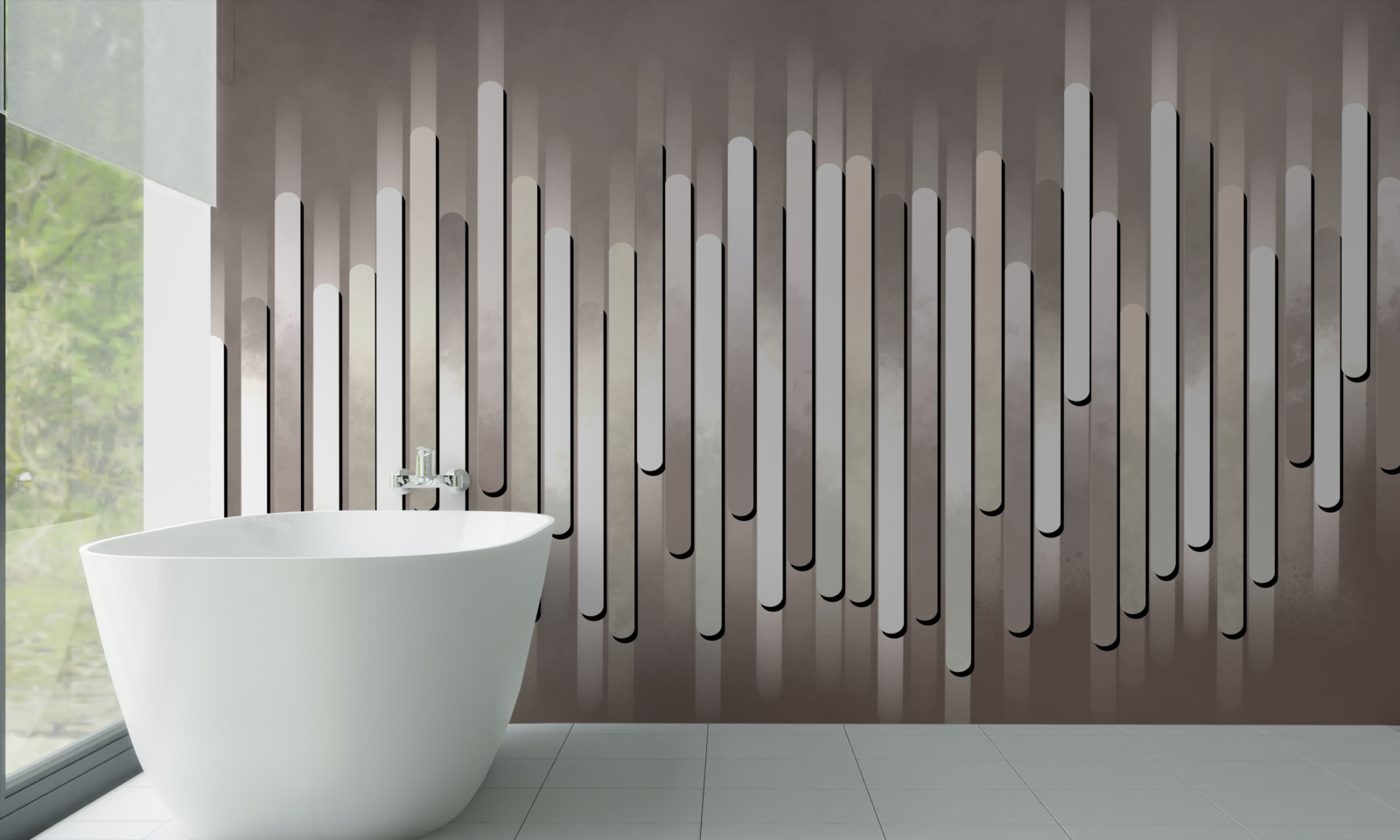 Papier peint abstraction des fréquences sonores