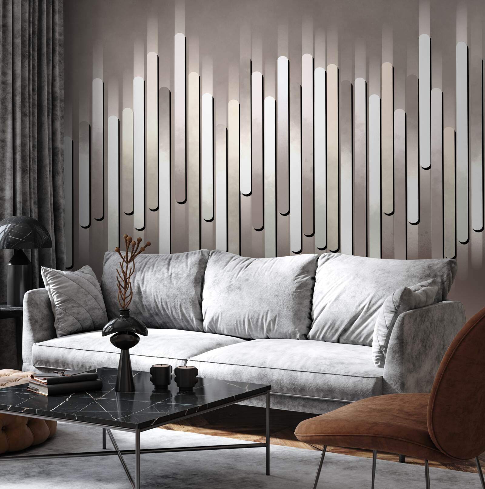 Papier peint abstraction des fréquences sonores