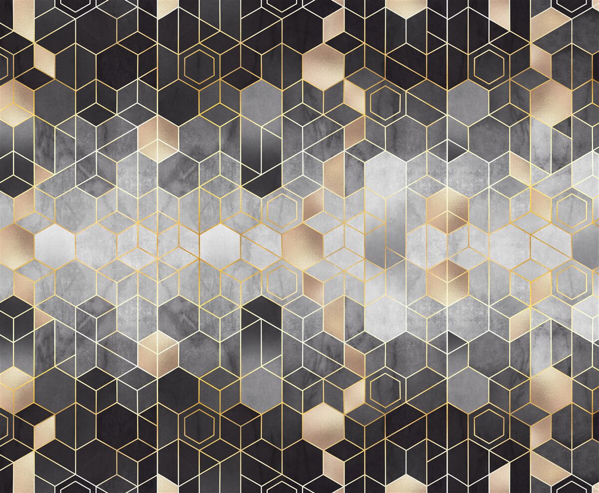 Papier peint image abstraite d'une forêt d'hiver dans le brouillard