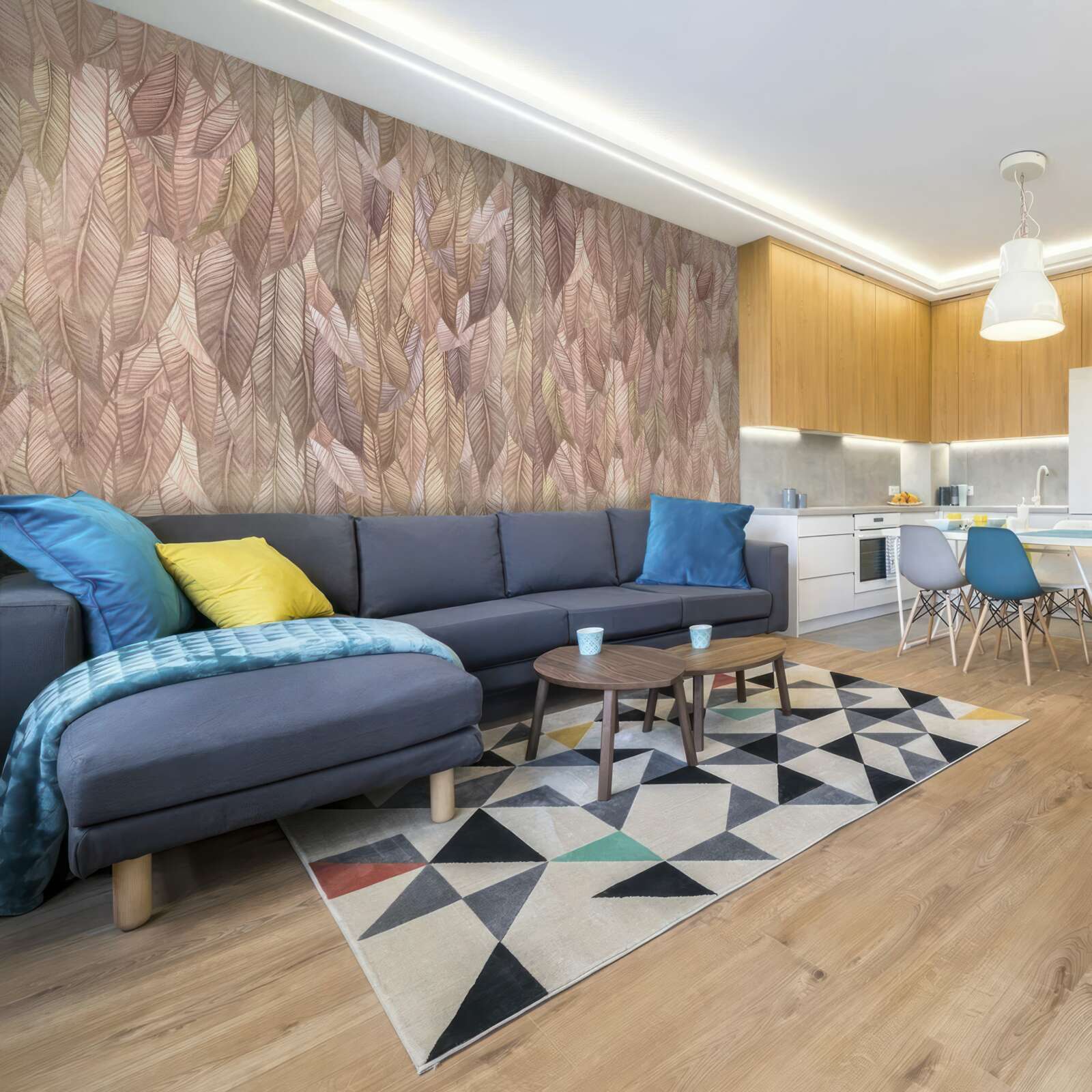 Papier peint des fourrés luxuriants de fougères