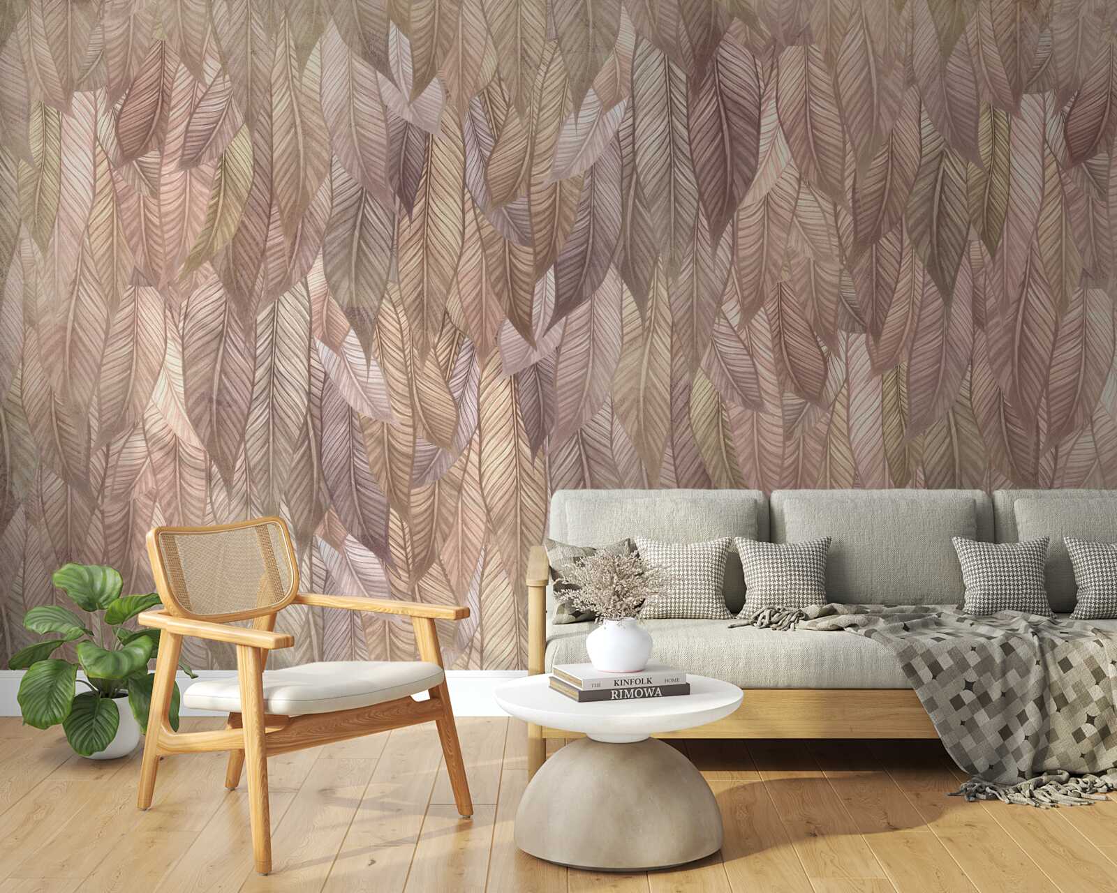 Papier peint des fourrés luxuriants de fougères