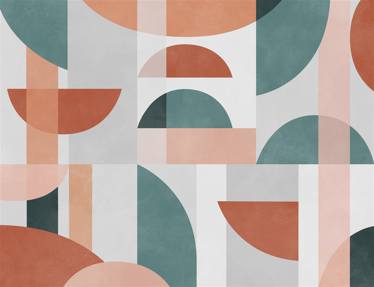 Papier peint formes géométriques dans l'abstraction