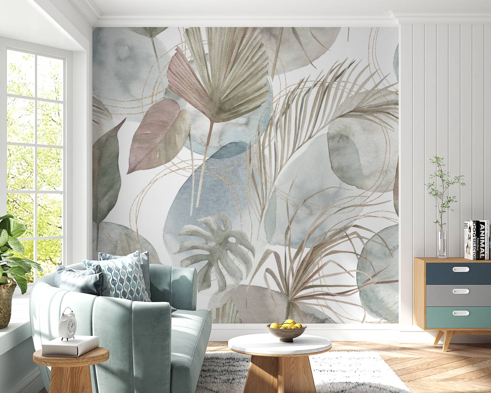 Papier peint la diversité des feuilles dans les régions tropicales